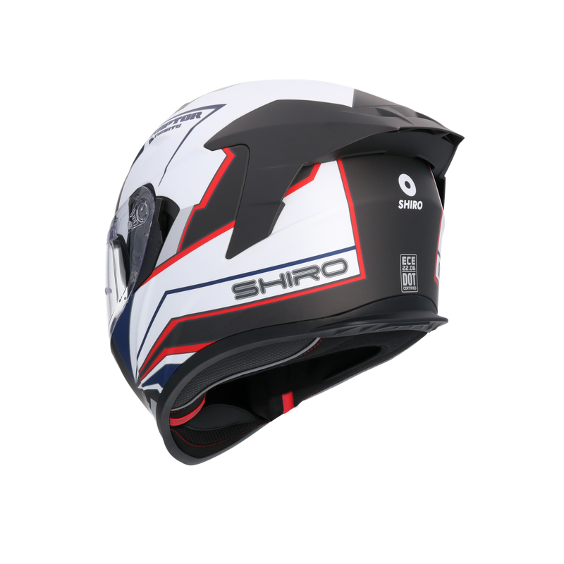 CASCO SHIRO RAPTOR ULTIMATE MATT BLACK/WHITE