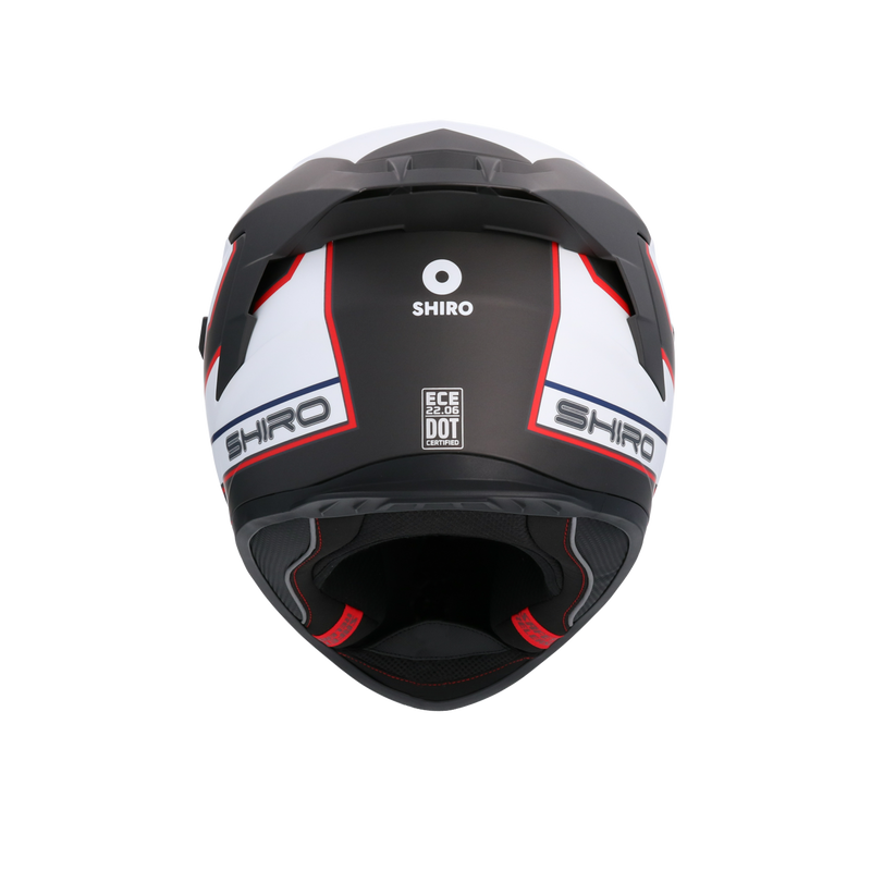 CASCO SHIRO RAPTOR ULTIMATE MATT BLACK/WHITE