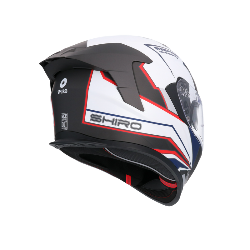CASCO SHIRO RAPTOR ULTIMATE MATT BLACK/WHITE