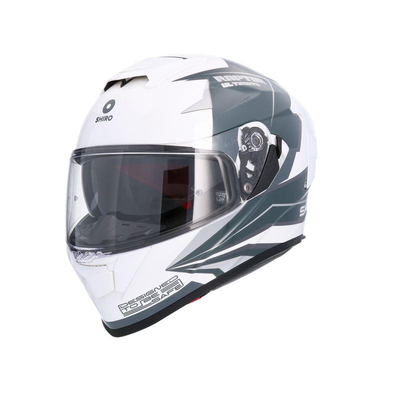 CASCO SHIRO RAPTOR ULTIMATE WHITE BLUE