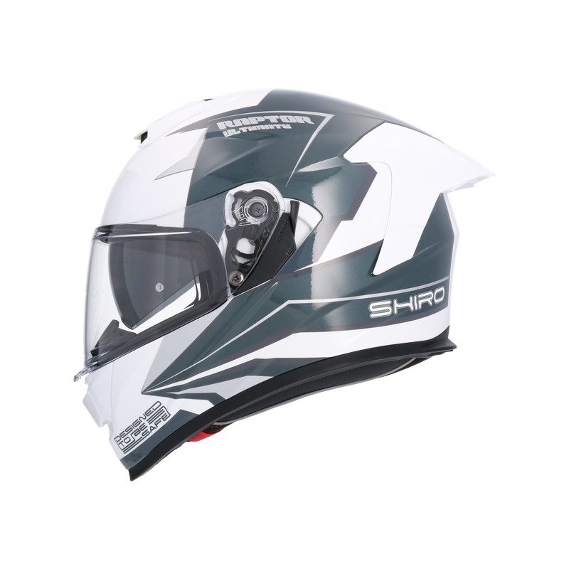 CASCO SHIRO RAPTOR ULTIMATE WHITE BLUE