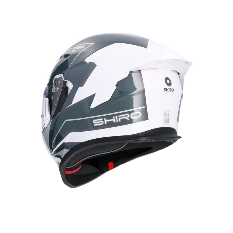 CASCO SHIRO RAPTOR ULTIMATE WHITE BLUE