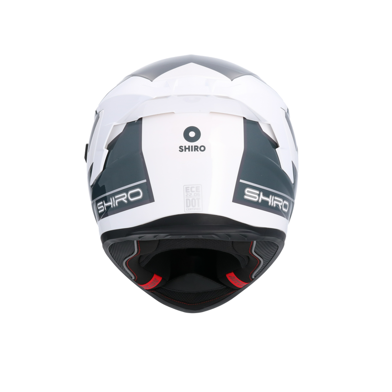 CASCO SHIRO RAPTOR ULTIMATE WHITE BLUE