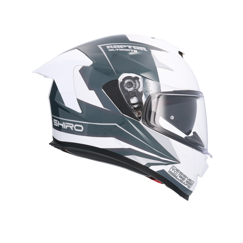 CASCO SHIRO RAPTOR ULTIMATE WHITE BLUE