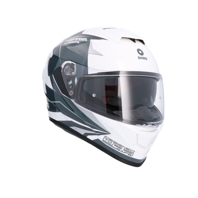 CASCO SHIRO RAPTOR ULTIMATE WHITE BLUE