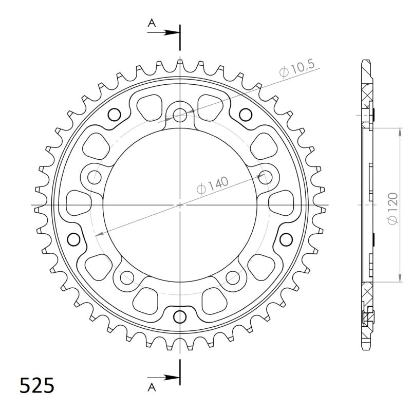 CORONA SUPERSPROX STEALTH GOLD 43 D  - RST1792X43GLD