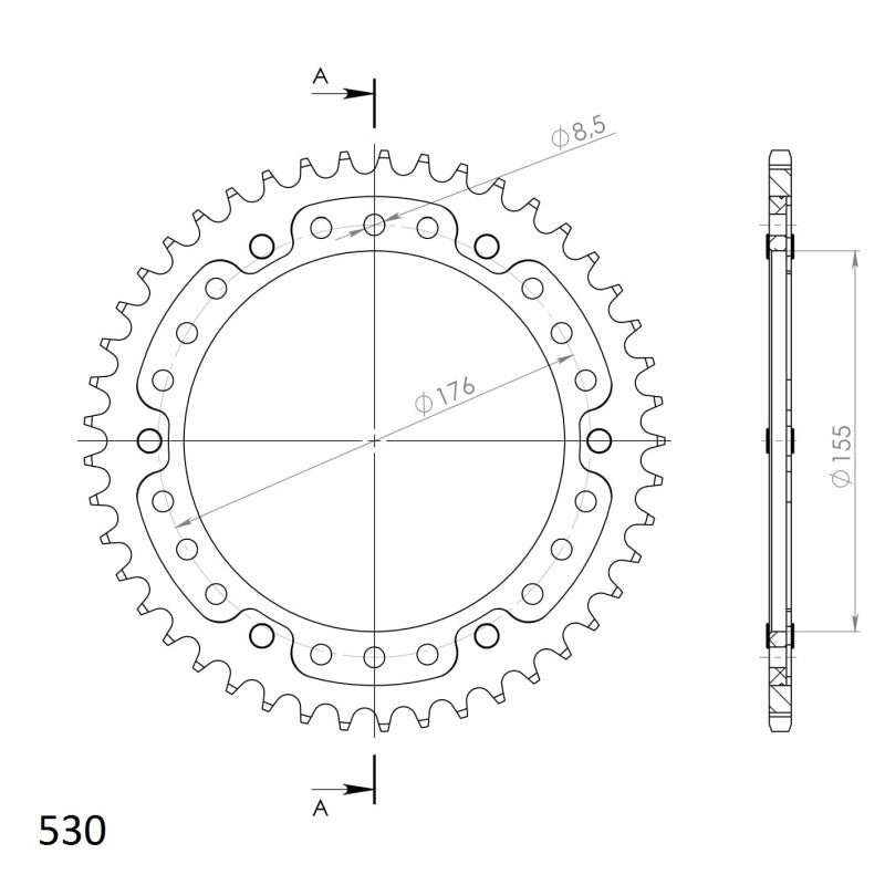 CORONA SUPERSPROX STEALTH ROJA 45 D  - RST2011X45RED