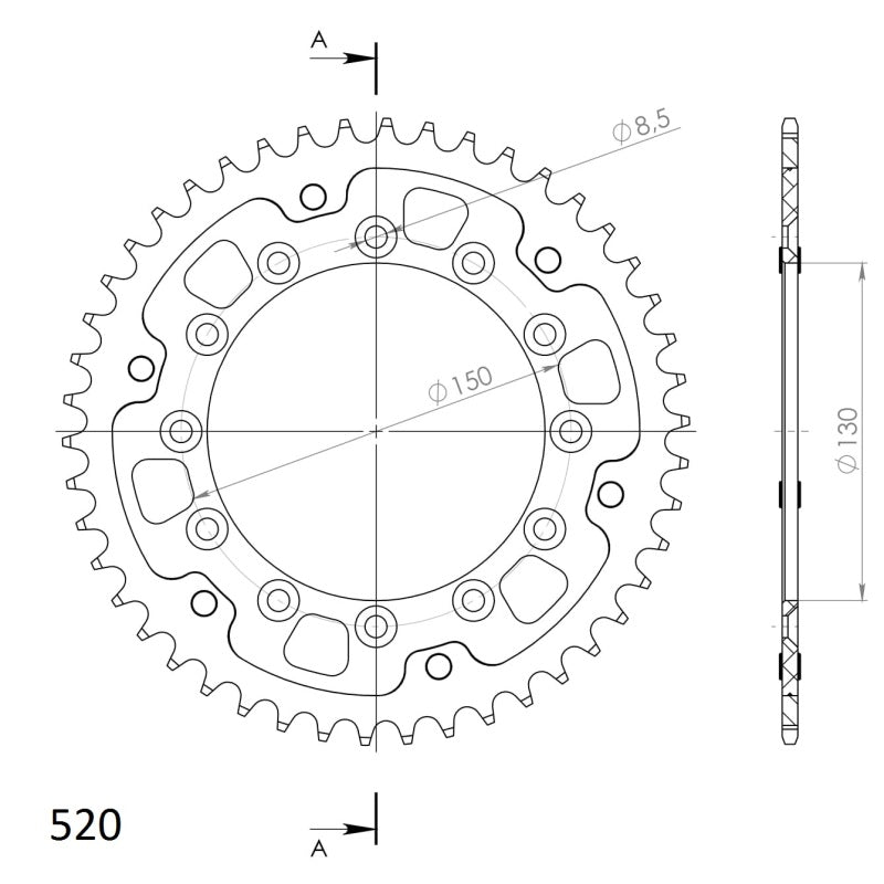 CORONA SUPERSPROX STEALTH AZUL 46 D  - RST2452X46BLU