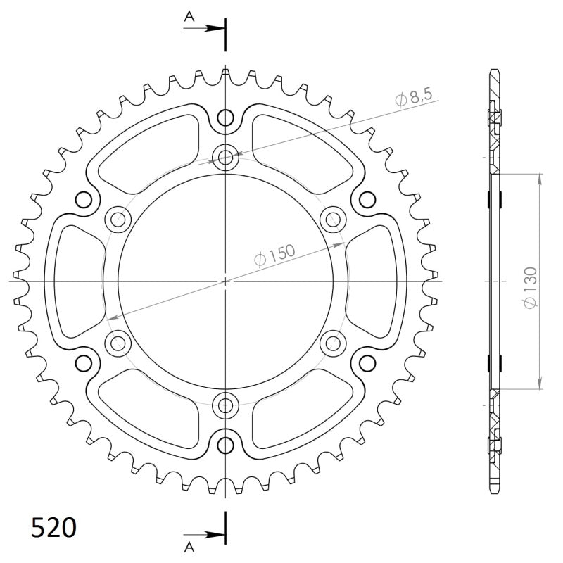 CORONA SUPERSPROX STEALTH AZUL 48 D  - RST245X48BLU
