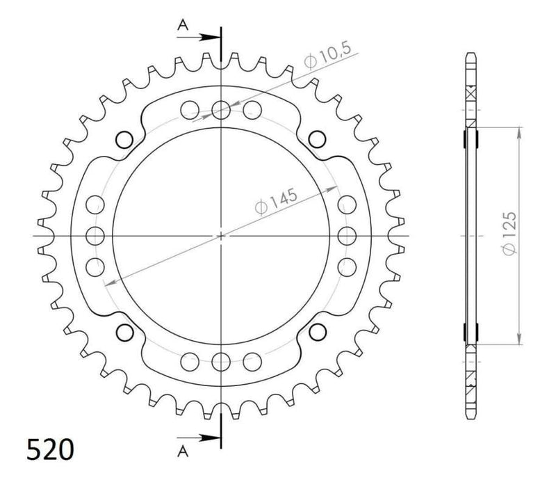 CORONA SUPERSPROX STEALTH AZUL 42 D  - RST857X42BLU
