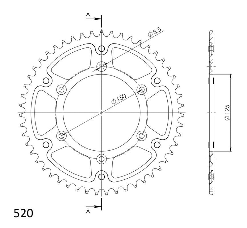 CORONA SUPERSPROX STEALTH ROJA 52 D  - RST990X52RED