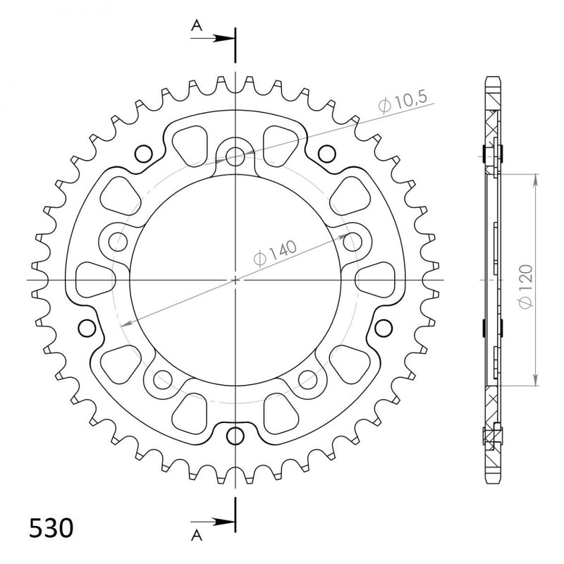 CORONA SUPERSPROX STEALTH GOLD 44 D  - RST1800X44GLD