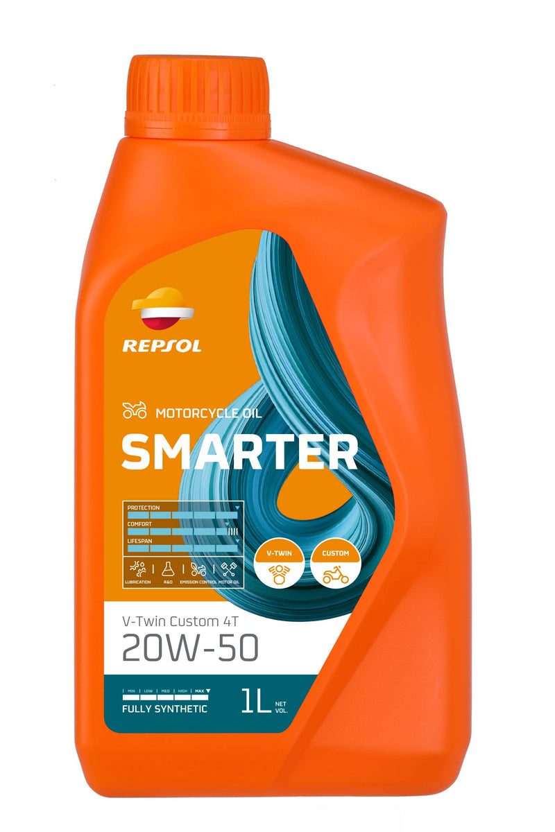 BOTELLA REPSOL SMARTER CUSTOM V-TWIN 4T 20W-50 1L