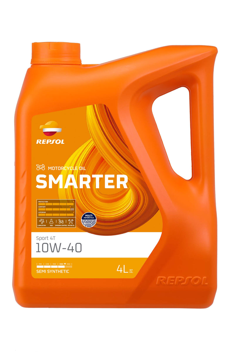 GARRAFA REPSOL SMARTER SPORT 4T 10W-40 4L