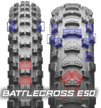 NEUMÁTICO BRIDGESTONE 140/80 18 E50 ENDURO 70 P TT REAR