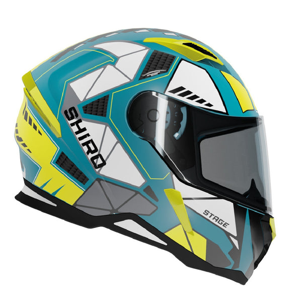 CASCO SHIRO HUNTER STAGE BLUE/YELLOW