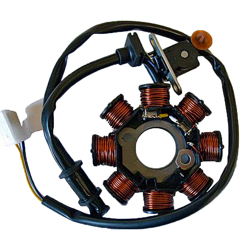 STATOR MITSUBA 8 POLOS 12V 140W CON PICK-UP (MOTOR PEUGEOT)