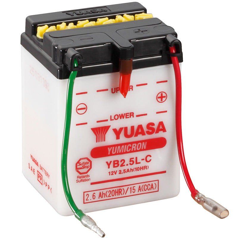 BATERÍA YUASA YB2.5L-C CONVENCIONAL