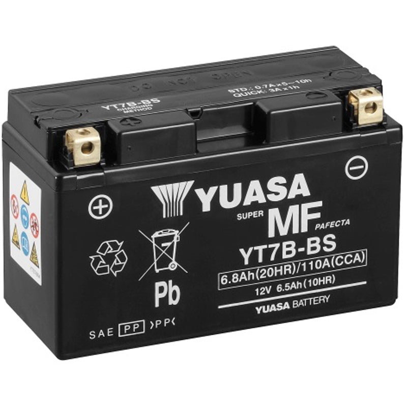 BATERÍA YUASA YT7B-BS SIN MANTENIMIENTO