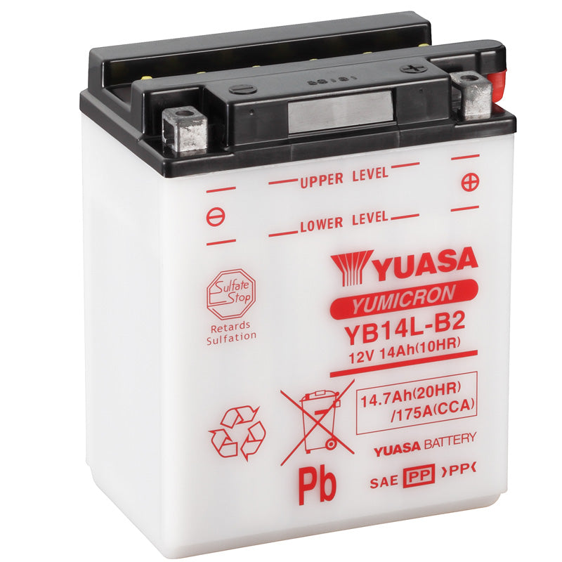 BATERÍA YUASA YB14L-B2 COMBIPACK CONVENCIONAL