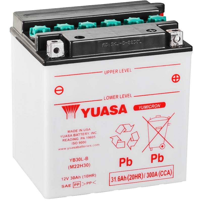 BATERÍA YUASA YB30L-B CONVENCIONAL