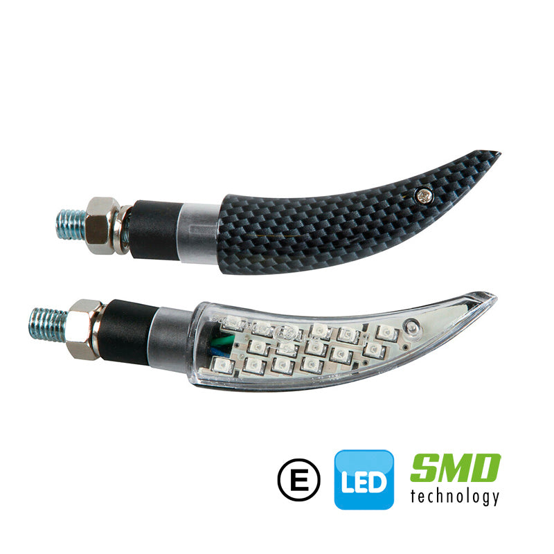 KATANA, INTERMITENTES CON LED - 12V LED - CARBON