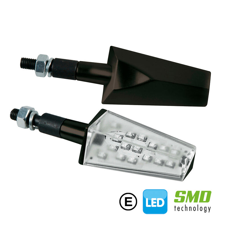 DUKE, INTERMITENTES CON LED - 12V LED - NEGRO