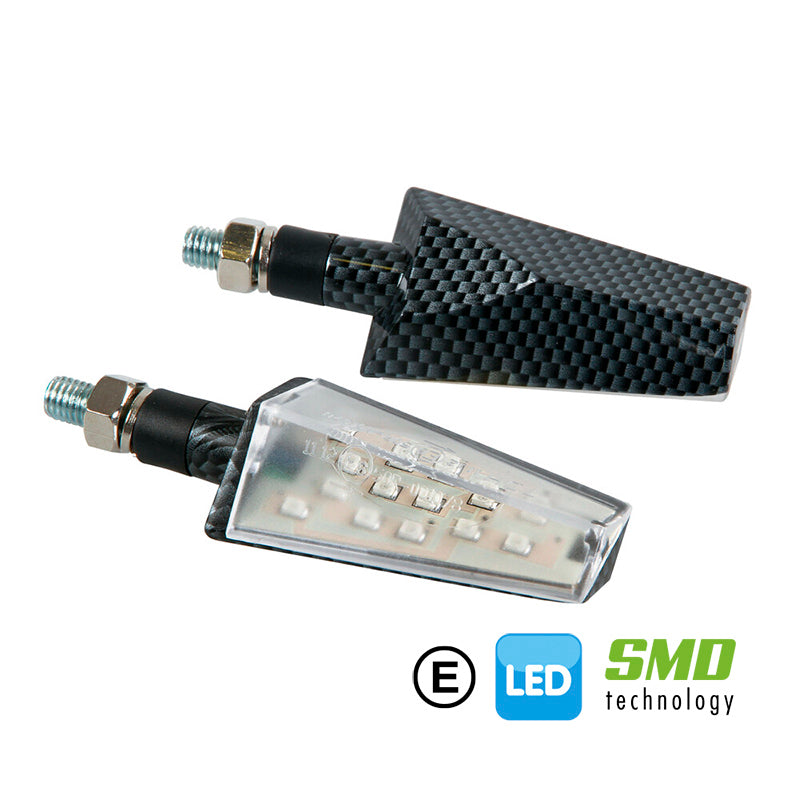 DUKE, INTERMITENTES CON LED - 12V LED - CARBON